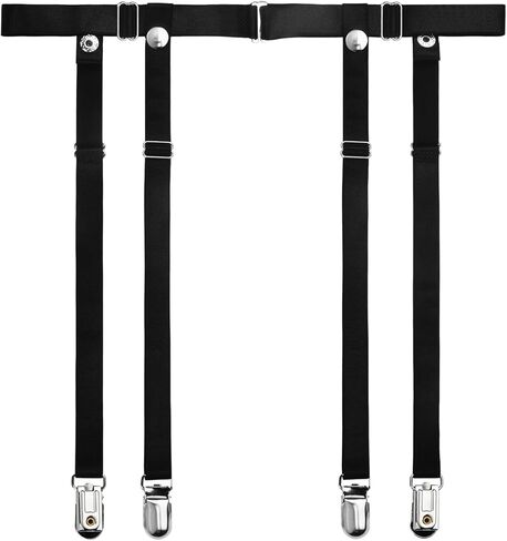 حزام رباط نسائي من SherryDC مقاس كبير قابل للتعديل للجوارب الفخذية العالية مع 4 مشابك معدنية in Kuwait