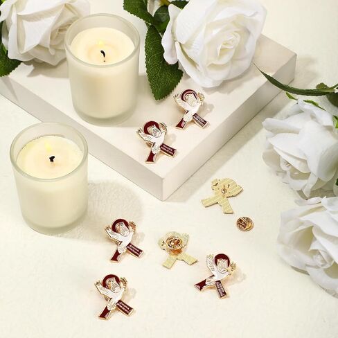 60 Set Funeral Ribbon Pins Funeral Favors for Guests Awareness Lapel Pin with Prayer Cards Organza Bags Funeral Brooch for People in Mourning Remembrance Memorial Pin(Burgundy Red) in Saudi Arabia