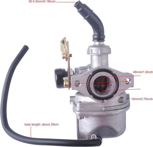 Podoy PZ19 المكربن ​​متوافق مع Taotao ATV Cable Choke Carb Gaskets مع 35mm دراجة نارية فلتر الهواء مرشحات الوقود للصينية 50cc 70cc 90cc 100cc 110cc 125cc الترابية دراجة سكوتر الذهاب عربات in Kuwait