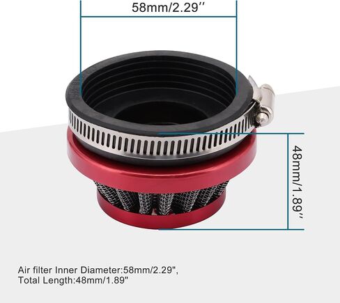 GOOFIT 58mm Air Filter Replacemnet for 47cc 49cc 2 Stroke Engine Carburetor Carb Mini Moto Kids Quad ATV Dirt Pocket Bike Blue in Saudi Arabia