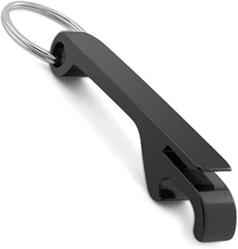 Key Chain Beer Bottle Opener - Pocket Portable Small Size Key Ring Can Opener for Celebration, Party, Travel, Camping and Home (Black) in Saudi Arabia