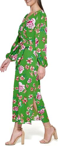 kensie Women's Floral Printed Maxi Contemporary Dress in Saudi Arabia