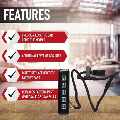 استبدال لوحة مفاتيح الدخول بدون مفتاح من جانب السائق الأيسر بواسطة AA Ignition - متوافق مع شاحنات Ford - 2015-2020 F150، F250، F350، F450، F550 Super Duty - يستبدل 601-046 FL3Z-14A626-AD، FL3Z-14A626-AB in Kuwait