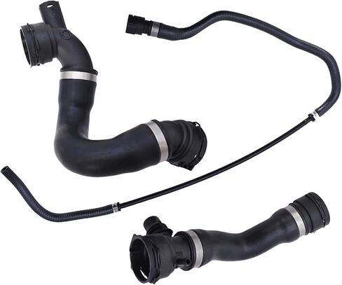 خرطوم تبريد المبرد العلوي السفلي مع مجموعة خرطوم خط التنفيس لاستبدال 325i 328i 330i 17127531579 17127531581 17127618510 in Saudi Arabia