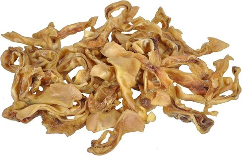 Downtown Pet Supply Pig Ears Strips - Dog Treats Small Dogs - Dog Dental Treats & Rawhide-Free Dog Chews - Promotes Healthy Coat & Skin Care - Rich in Protein, Vitamins & Minerals - 1 lbs in Saudi Arabia