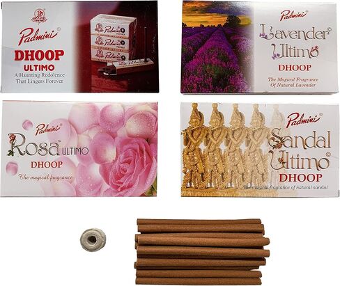 Padmini Incense Ultimo Jasmine Dhoop Sticks (3 Pack - Total 45 Sticks) in Saudi Arabia
