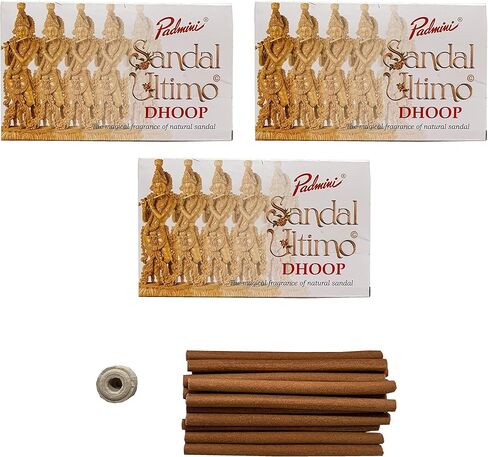 Padmini Incense Ultimo Jasmine Dhoop Sticks (3 Pack - Total 45 Sticks) in Saudi Arabia