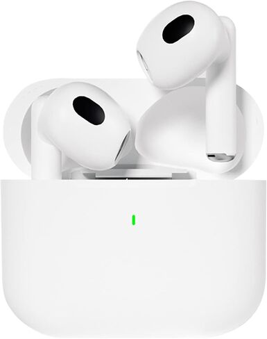 Wireless 5.2 Bluetooth headphones, wireless gaming earbuds with stereo sound, in-ear bass sports White headphones with built-in microphone in Saudi Arabia