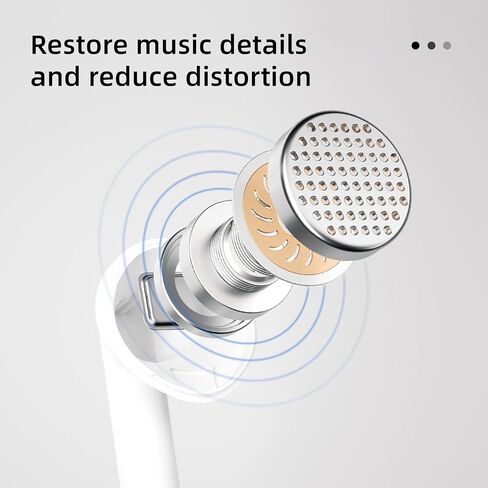 Wireless 5.2 Bluetooth headphones, wireless gaming earbuds with stereo sound, in-ear bass sports White headphones with built-in microphone in Saudi Arabia