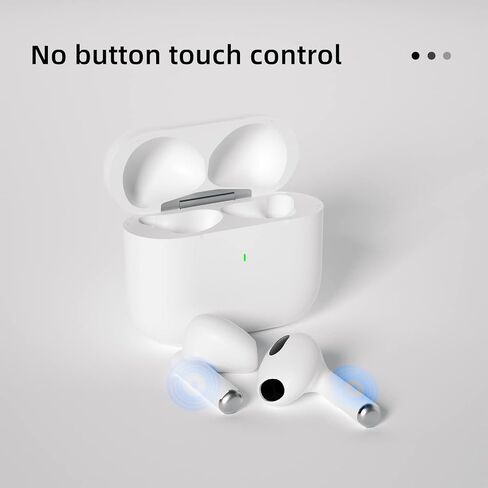 Wireless 5.2 Bluetooth headphones, wireless gaming earbuds with stereo sound, in-ear bass sports White headphones with built-in microphone in Saudi Arabia