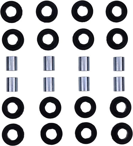 JEENDA Shock Bushing Bearing Kits 21-0001 0604-310 Compatible with Arctic Cat 250 300 375 400 454 500 650 Upper Lower Front Rear Left Right Shock Bearings Bushings, 16 Bushings 8 Needle Bearing Shafts in Saudi Arabia