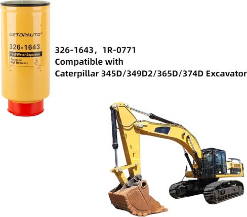 326-1643 Oil filter for Caterpillar 345D/349D2/365D/374D Excavator in Saudi Arabia