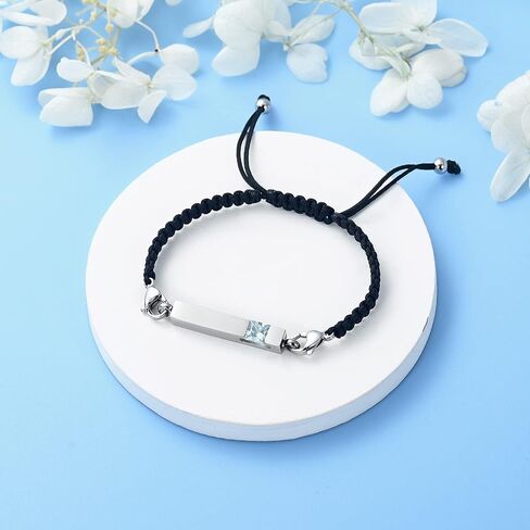 Hearbeingt Cremation Urn Bracelet for Ashes for Men Women Adjustable Handmade Rope Urn Bracelet Bangle for Ashes Stainless Steel Memorial Ashes Bracelet Cremation Jewelry in Saudi Arabia