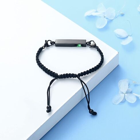 Hearbeingt Cremation Urn Bracelet for Ashes for Men Women Adjustable Handmade Rope Urn Bracelet Bangle for Ashes Stainless Steel Memorial Ashes Bracelet Cremation Jewelry in Saudi Arabia