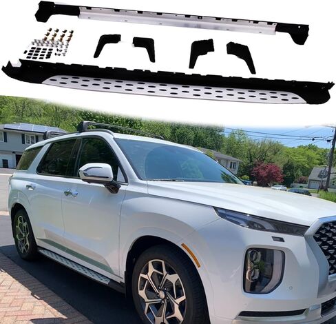 Running Board Fit for Hyundai Palisade 2019 2020 2021 2022 Nerf Bar Side Step with Mudguards in Saudi Arabia