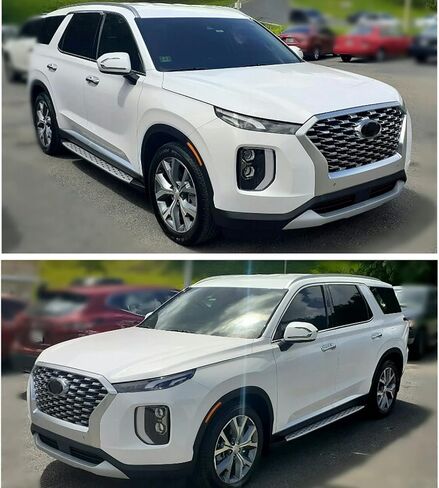 Running Board Fit for Hyundai Palisade 2019 2020 2021 2022 Nerf Bar Side Step with Mudguards in Saudi Arabia