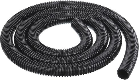 PATIKIL EVA Flexible Vacuum Cleaner Hose, 27 mm Outer Diameter 1M Length Dust Collection Hose for Industrial Vacuum Cleaner, Black in Saudi Arabia