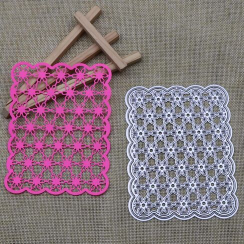 يموت قطع شبكة خلفية الإطار الديكور قطع معدنية يموت، يموت لصنع بطاقة DIY سكرابوكينغ يموت النقش ألبوم الصور ورقة بطاقات الحرف يموت in Kuwait