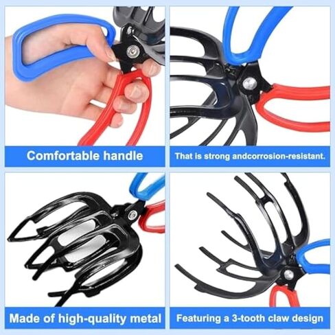Upgrade 3 Claw Fish Gripper, 3 Claw Fish Gripper, Gripper Fish Control Clamp, Multifunctional Three Teeth Fishing Pliers for Most Freshwater Fish Grip Tackle Holder in Saudi Arabia