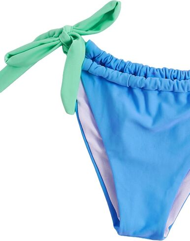 MakeMeChic Women's 2 Piece Swimsuit Colorblock Ring Halter String Tie Side Thong Bikini Set Bathing Suit in Saudi Arabia