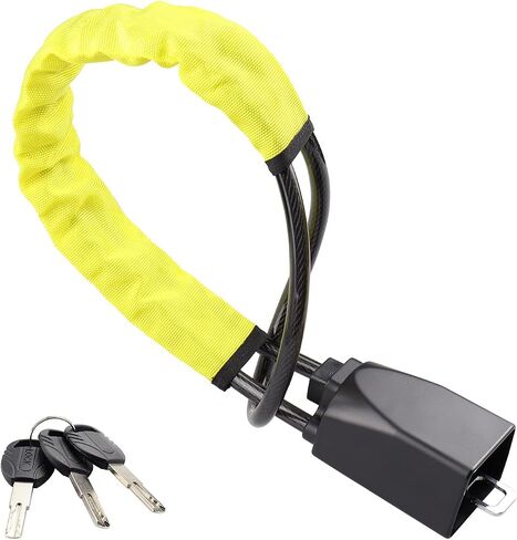 Universal Steering Wheel Lock Seat Belt Locks The Club Wheel Locks Security Anti-Theft Car Device for UTV, Car, Golf Cart, Polaris-Red in Saudi Arabia