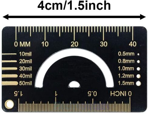 3Pcs/1Set PCB Ruler 25cm/10 Inch 20cm/7inch 15cm/6inch 3Sizes 3Types Multifunctional PCB Ruler Measuring Tool Resistor Capacitor Chip IC DIY Kit for Arduino Electronic Engineers/Makers in Saudi Arabia
