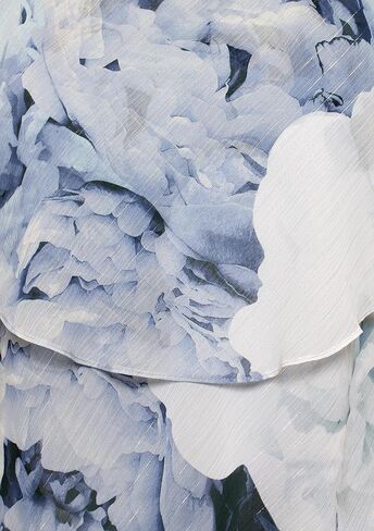 إس.إل. Fashions المرأة قصيرة الأكمام الأزهار المتدرج الشيفون مناسبة خاصة، فستان الزفاف ضيف in Kuwait