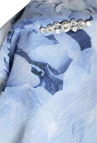 إس.إل. Fashions المرأة قصيرة الأكمام الأزهار المتدرج الشيفون مناسبة خاصة، فستان الزفاف ضيف in Kuwait