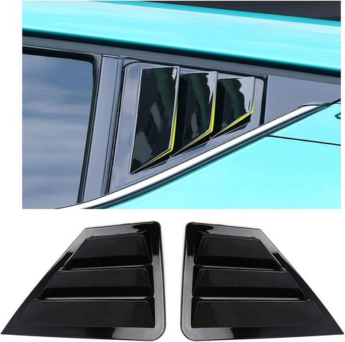 ITrims for Toyota C-HR CHR 2016 2017 2018 2019 2020 2021 Rear Car Side Window Louvers Vent Cover Trim Auto Decorative 2PCS (Carbon Fiber) in Saudi Arabia