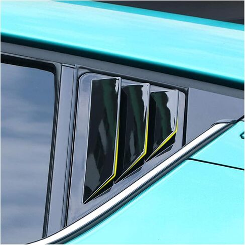 ITrims for Toyota C-HR CHR 2016 2017 2018 2019 2020 2021 Rear Car Side Window Louvers Vent Cover Trim Auto Decorative 2PCS (Carbon Fiber) in Saudi Arabia