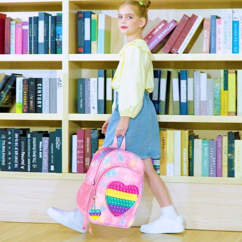 gxtvo 3PCS Girls and Boys Backpack, 16" Kids Bookbag with Lunch Box, Water Resistant School Bag for Elementary Prechool in Saudi Arabia