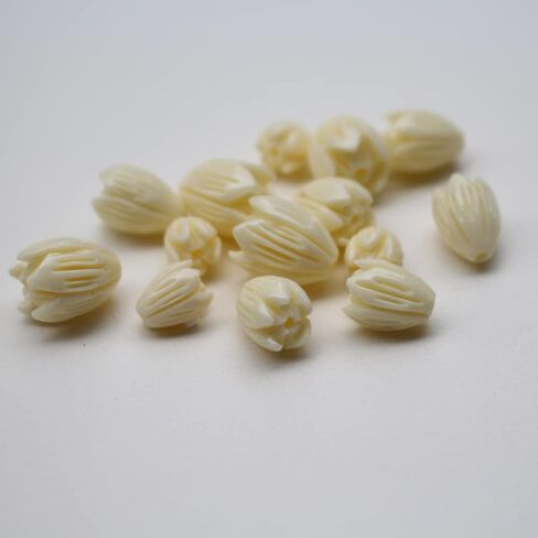 10mm 100Pcs Artificial Coral Flower Beads Beige Color Cute Jasmine Flower Shape Beads for Jewelry Bracelet Necklace Earring Making Art Craft DIY Decoration in Saudi Arabia