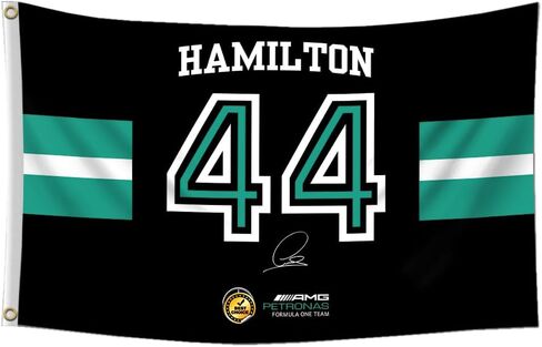 Lewis Hamilton #44 Flag 3x5 Feet Formula Racing Banner for Car Fans Garage Workshop Outdoor Garden Decoration in Saudi Arabia