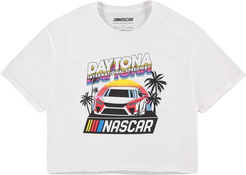 NASCAR Ladies Racing Fashion Shirt - Ladies Classic Racing Tee Crop Top Tee in Saudi Arabia