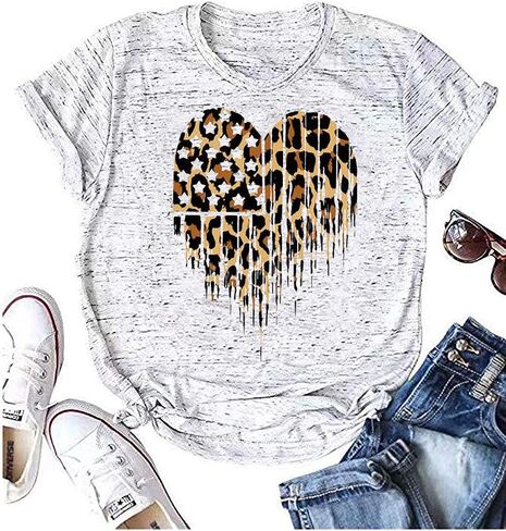 Beopjesk Womens American Flag T-Shirt Cute July 4th Independence Day Patriotic Graphic Tees Tops in Saudi Arabia