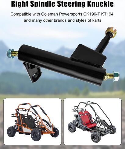 Spindle Steering Knuckle Fit for Coleman KT196 Go-Karts,196cc 6.5 Hp Gas Powered Go-Kart Vehicle Suspension DIY Accessory,Steering Strut Knuckle Spindle Left in Saudi Arabia