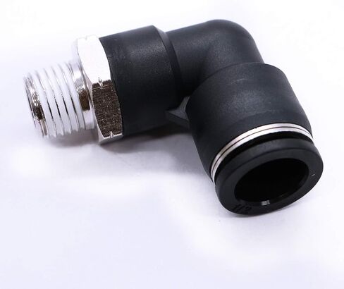 mxuteuk 6pcs Push to Connect Fittings Pneumatic Elbow and Straight Combination 1/2 Inch Tube OD x 1/4 Inch NPT Thread in Saudi Arabia