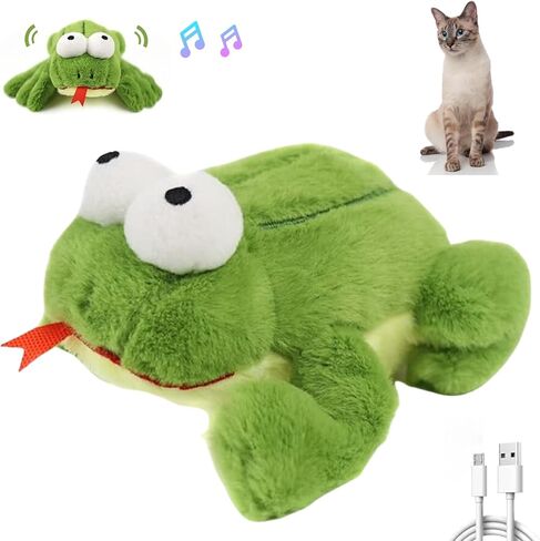 Interactive Cat Toy, Flapping Chirping Animal with Catnip for Indoor Cats, Touch Activated with 3 Modes, Rechargeable, Hanging Intelligent Kitten Toy (Eagle) in Saudi Arabia