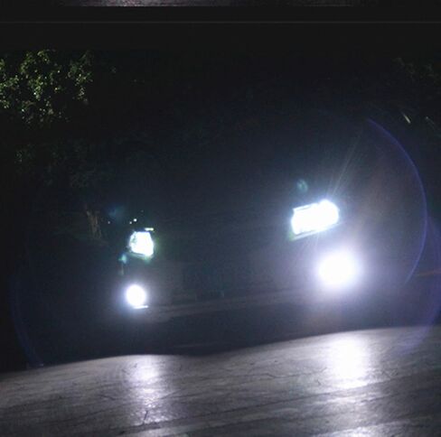 Alla Lighting 6000K White H11 H8 H16 LED لمبات مصابيح الضباب أو DRL (مصابيح أضواء النهار)، H11LL H8LL 2000 لومن طاقة عالية 3030 36-SMD فائقة السطوع للغاية in Kuwait