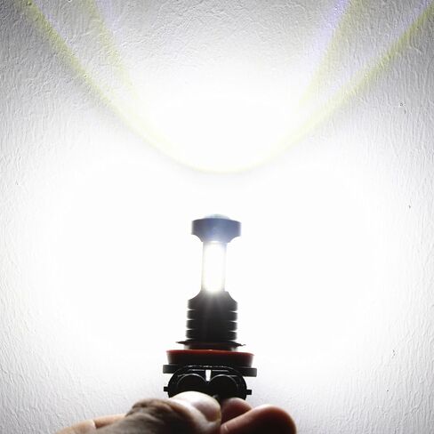 Alla Lighting 6000K White H11 H8 H16 LED لمبات مصابيح الضباب أو DRL (مصابيح أضواء النهار)، H11LL H8LL 2000 لومن طاقة عالية 3030 36-SMD فائقة السطوع للغاية in Kuwait