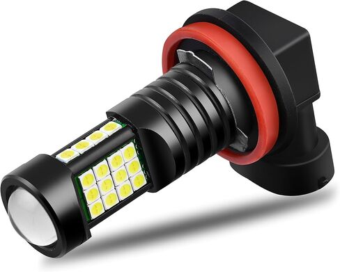 Alla Lighting 6000K White H11 H8 H16 LED لمبات مصابيح الضباب أو DRL (مصابيح أضواء النهار)، H11LL H8LL 2000 لومن طاقة عالية 3030 36-SMD فائقة السطوع للغاية in Kuwait