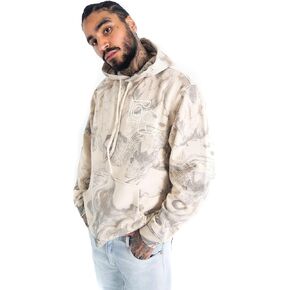FUBU Marble FB Emboirdered Hoodie, Large, Beige
