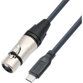 HUALEU 15FT XLR to USB C Cable USB c to XLR Female Microphone Cable for Samsung Google Huawei Xiaomi USB Type-C Devices Smartphones, Tablets, Notebooks