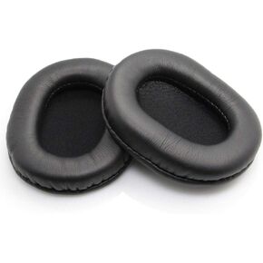 Ear Pads Replacement for Audio Technica ATH-M50 / M50X / M50XBT / M50RD / M40X / M30X / M20X / MSR7 / SX1 Headset by MMOBIEL - Memory Foam and Protein PU Ear Pad Cushions - Earpads Replacement - Black