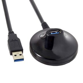 Xiwai 5Gbps USB 3.0 Type-A ذكر إلى أنثى تمديد قاعدة تركيب كابل 2.6ft للهاتف المحمول