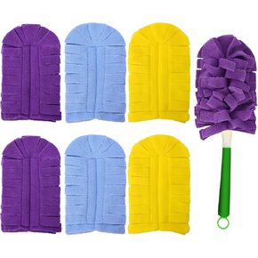 360° Duster Refills for Swiffer-Super Efficient Duster Kit-Degree Static Dust Removal Tool for Dusting Electronics,Blinds,Ceiling Fans (12-PCS)