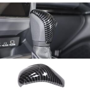 HAPPYHORSE Car Gear Shifter Head Cover Compatible with Subaru Crosstrek 2023 2024 Center Console Gear Shift Head Trim Cover, Automatic Gear Shift Knob Cover (Carbon Fiber Grain)