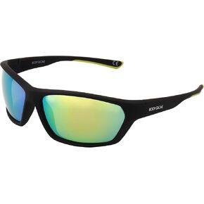 Body Glove Men's Rocker Polarized Wrap Sunglasses, Black, 66 mm