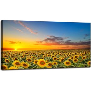 DBLAKI DB3150 Beach Wall Art Colorful Ocean Beach Sunrise Canvas Prints Wall Art for Living Room,Sunrise Seascape Wave Ocean Pictures HD Print On Canvas for Home Decor Office Decoration