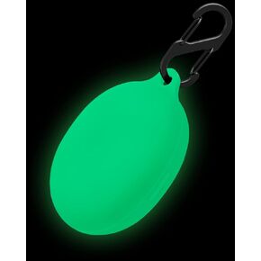Geiomoo Silicone Case Compatible with Anker Soundcore Liberty 3 Pro, Protective Cover with Carabiner (Luminous Green Blue)